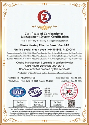 ISO9001 Quality Management System Certification badge