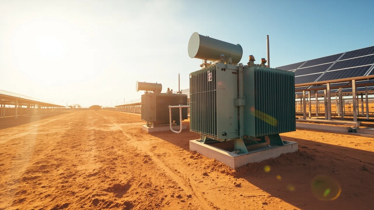S22 transformers installed at 50MW solar photovoltaic power station in Kenya East Africa operating for 2 years