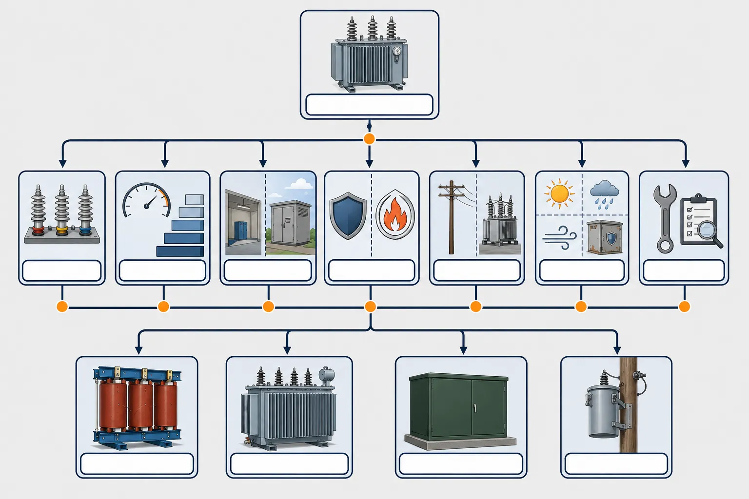 Distribution transformer selection flowchart