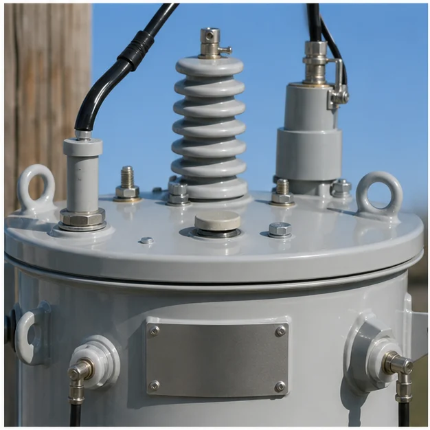 Pole-mounted Transformer — construction details and components