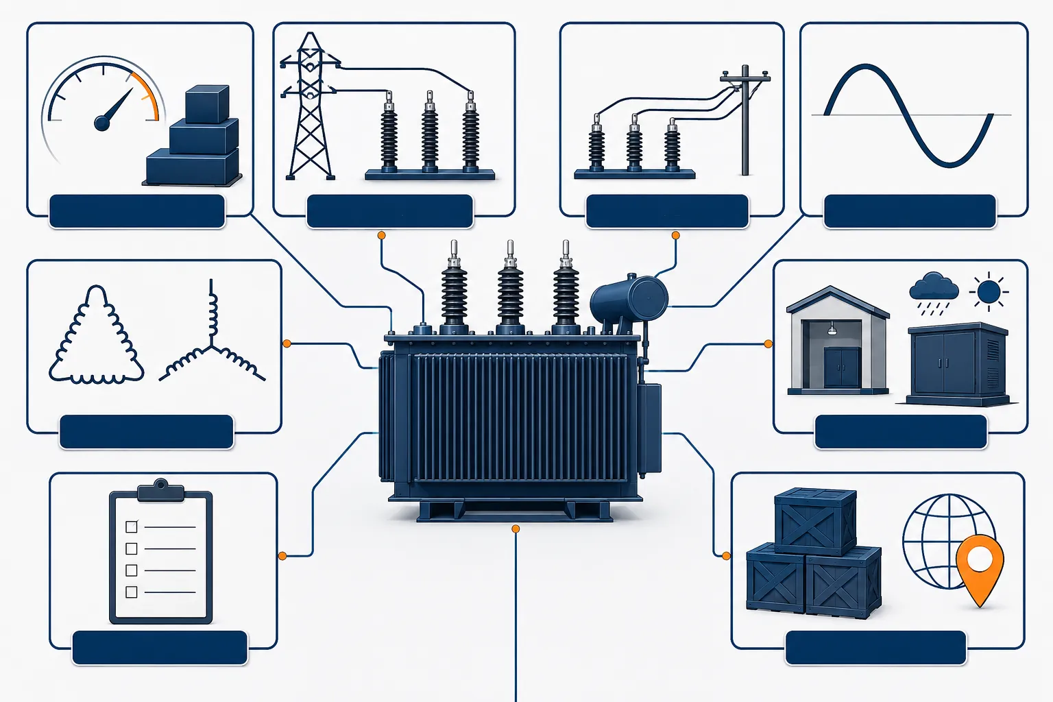 Required transformer RFQ parameters diagram