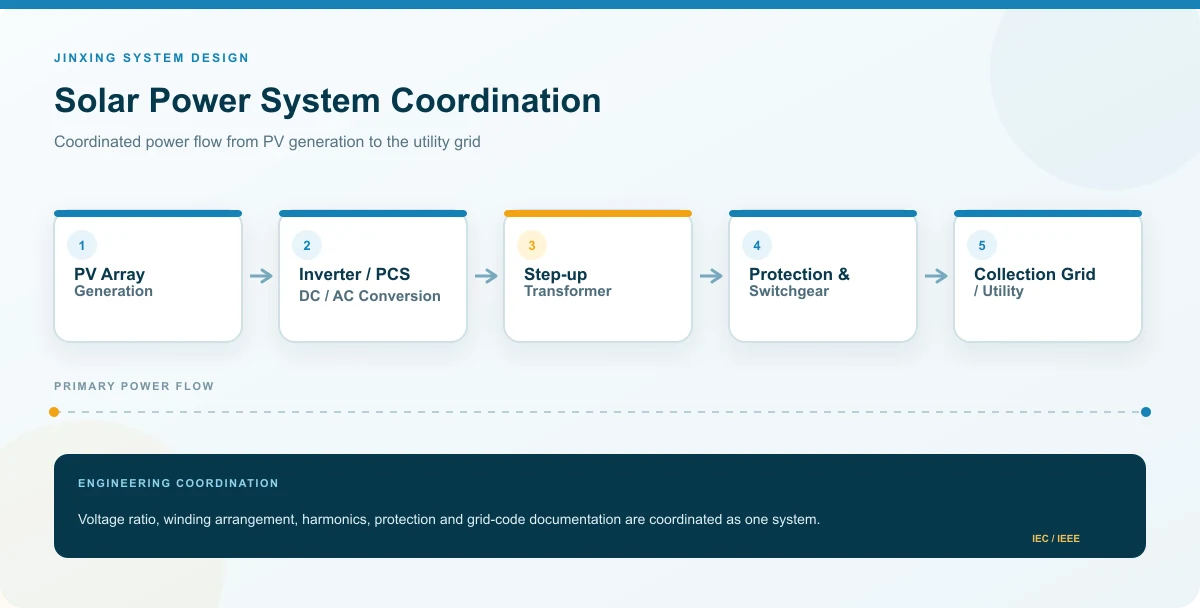 Solar grid-connection architecture