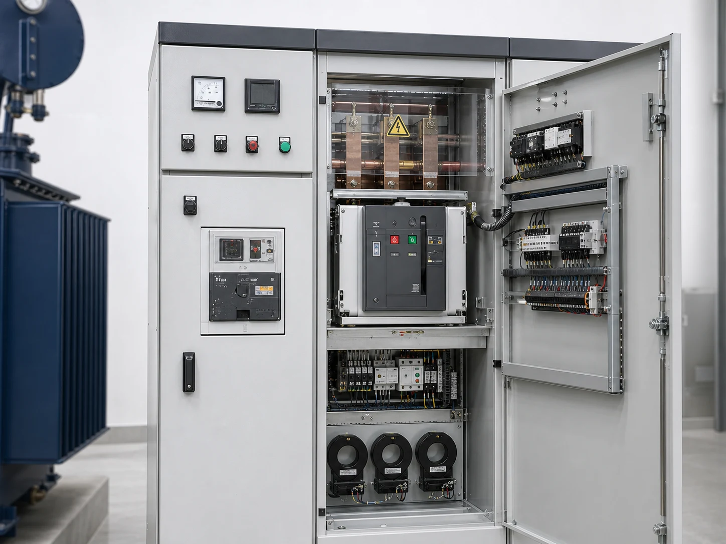 JINXING MV and LV switchgear breaker busbar and control details