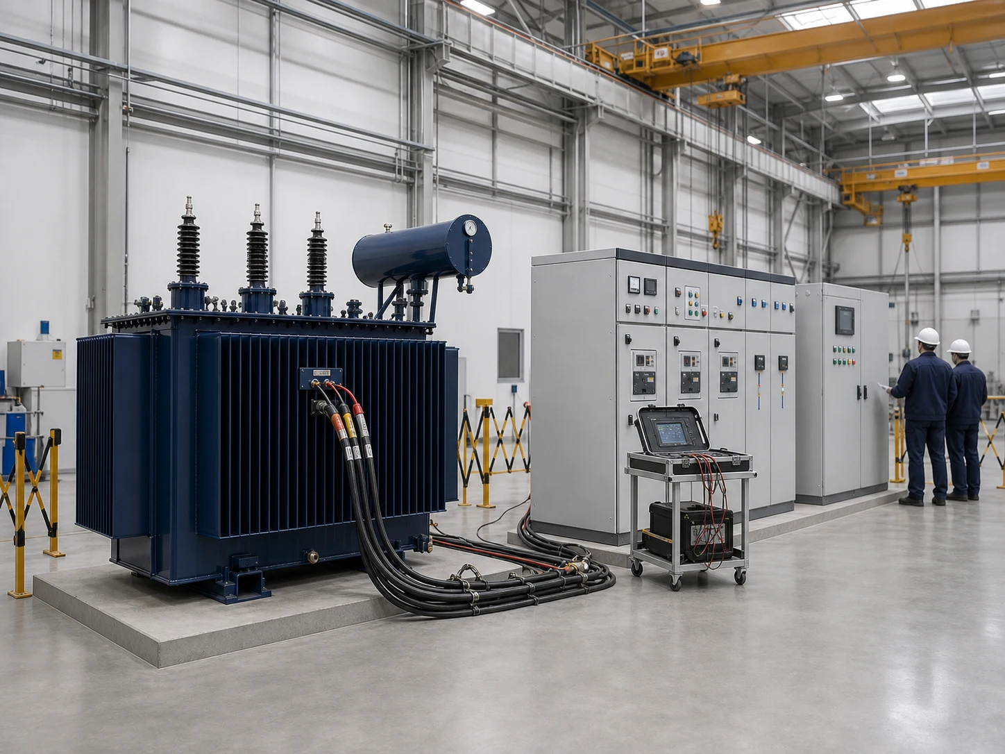 JINXING transformer and switchgear package factory FAT testing