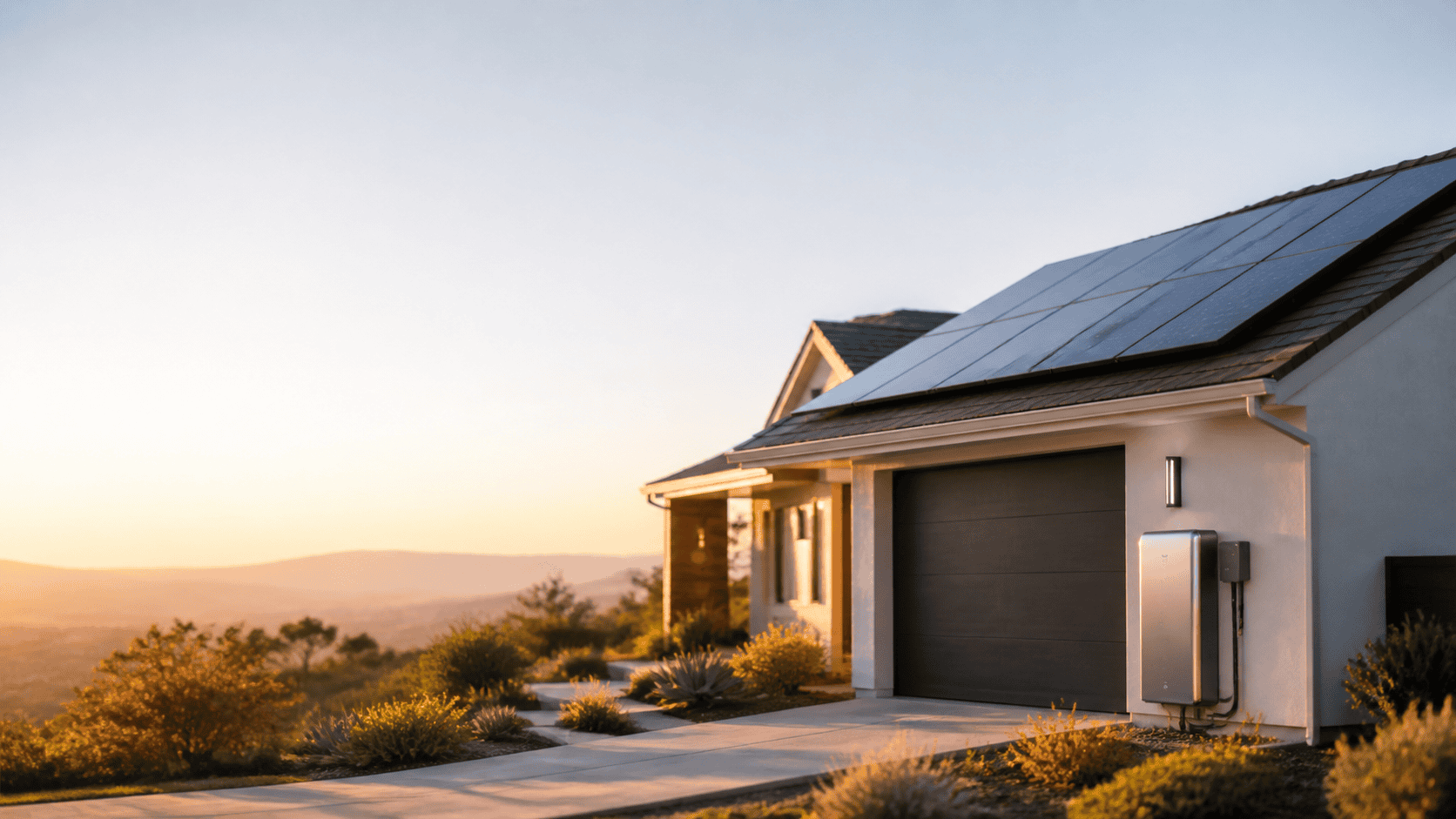 California solar and battery system