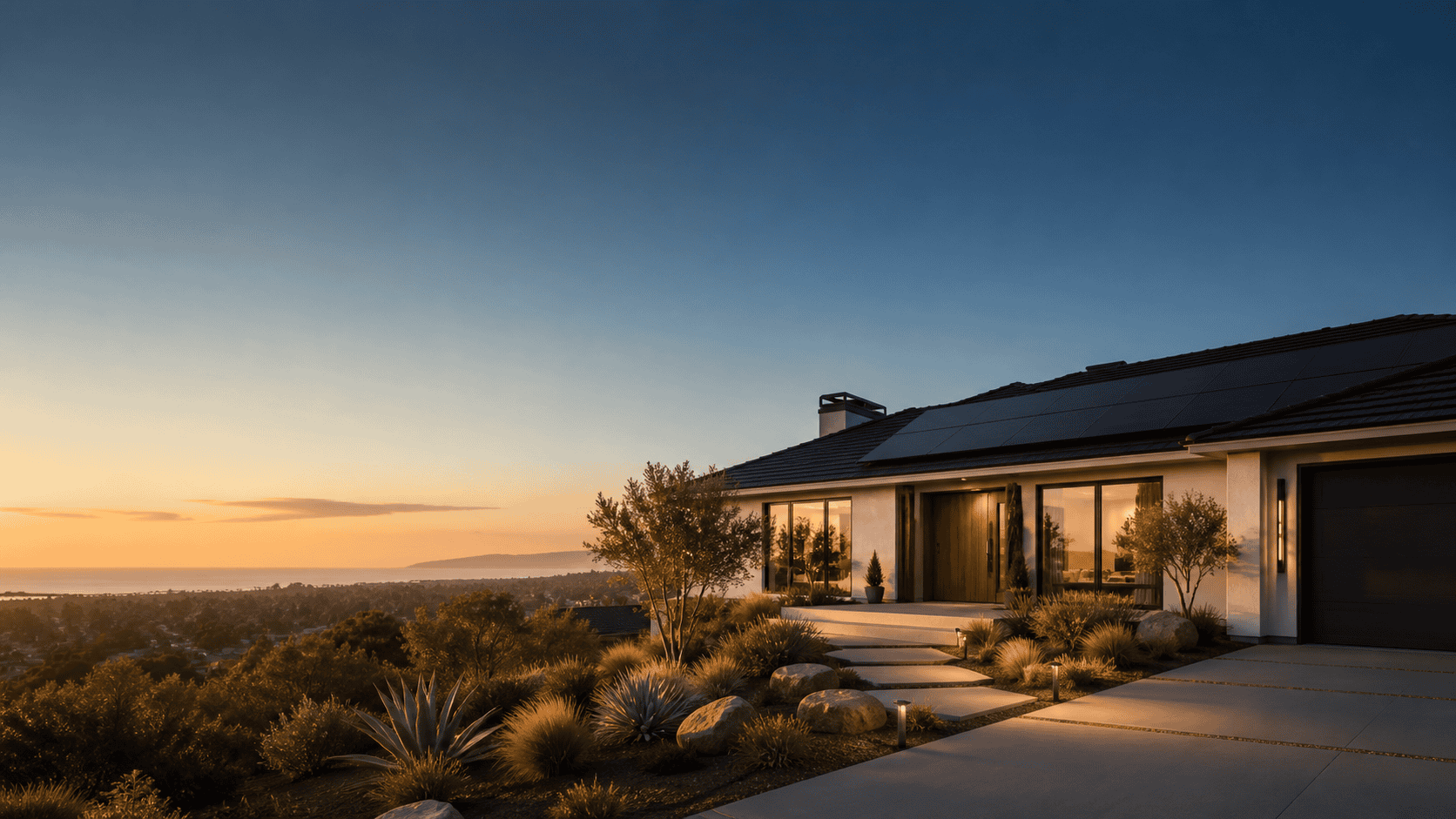 California home with rooftop solar